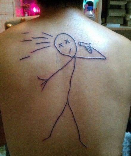 网红吃瓜纹身图案图片,潮流与个性的完美融合